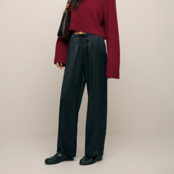 Reformation Pants - Petites Olina Silk Pant